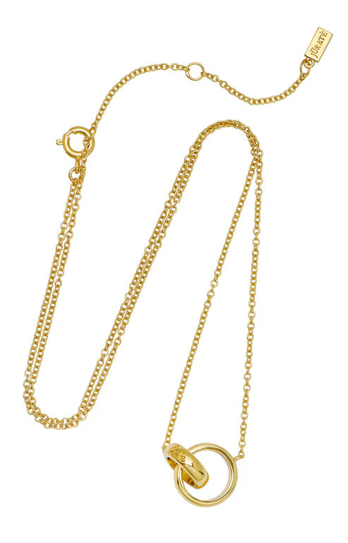 Jurate LA Love You Always Interlocking Circle Necklace