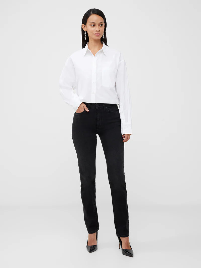 French Connection Alissa Cotton Cropped Shirt