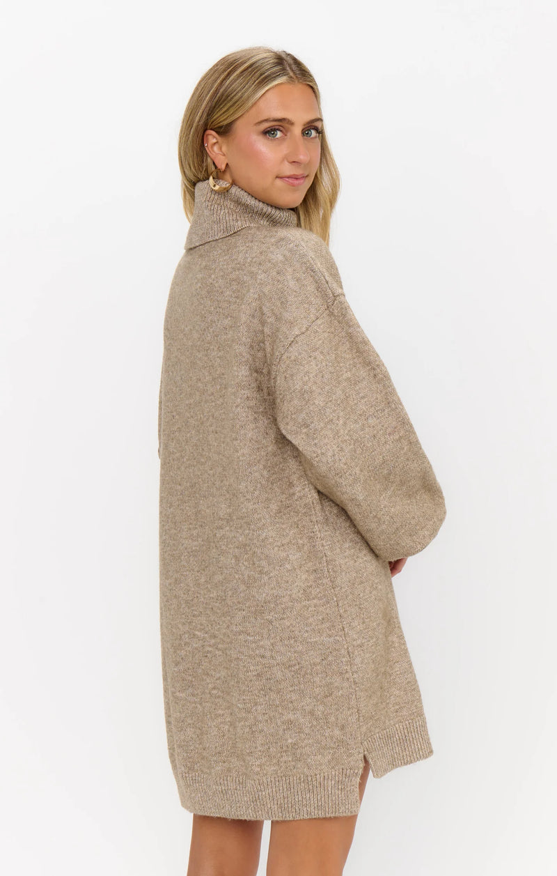 Show Me Your Mumu Chester Sweater Dress in Oatmeal
