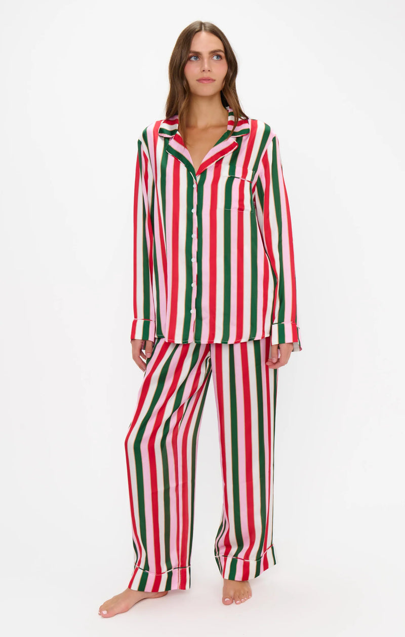 Show Me Your Mumu Classic PJ Set Jolly Stripes Silky