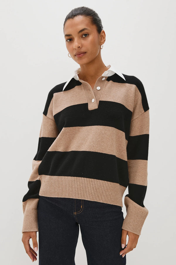 Rails Paxton sweater Oatmeal Black
