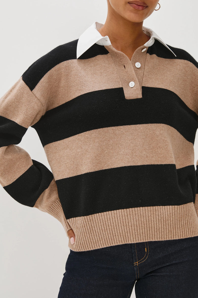 Rails Paxton sweater Oatmeal Black