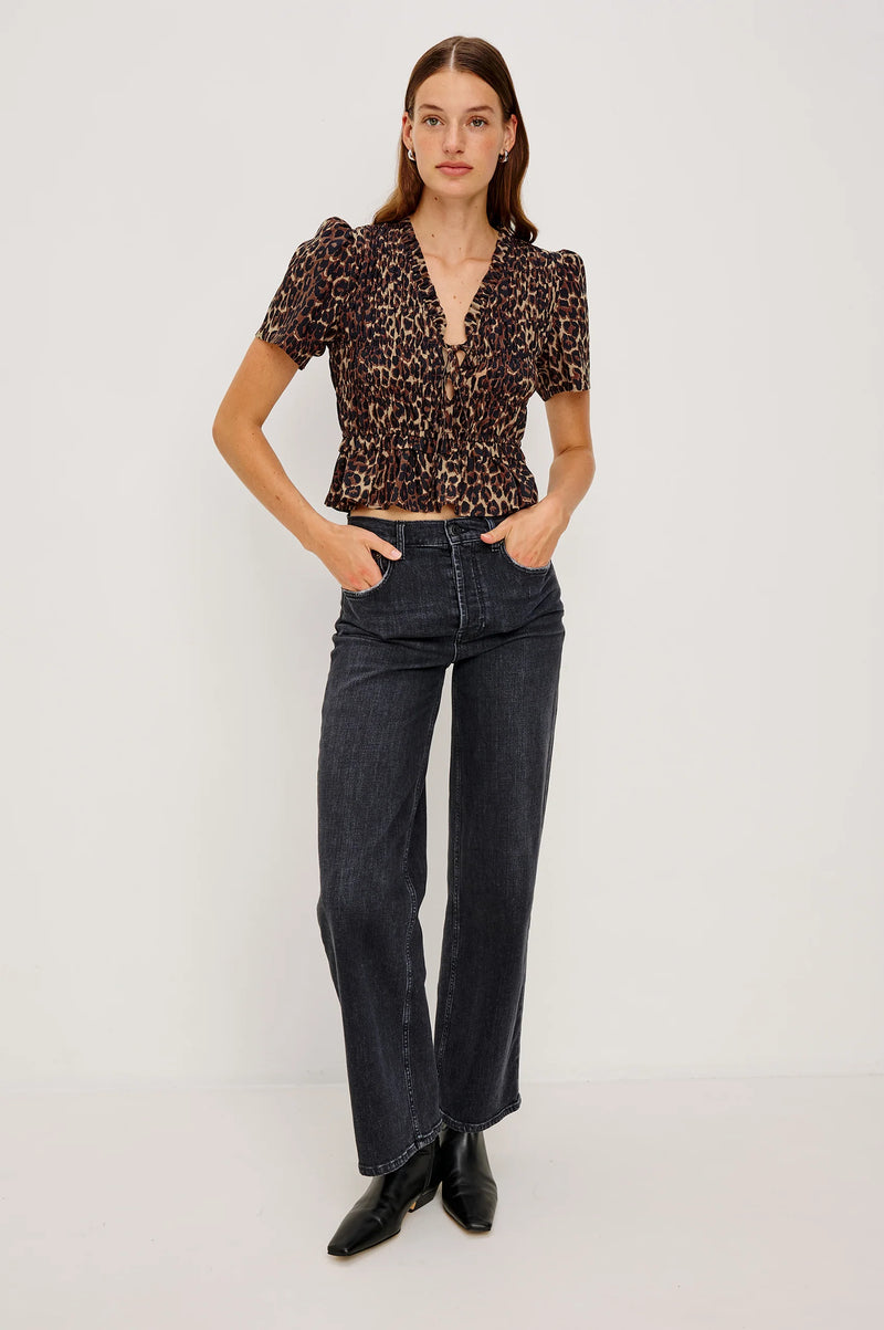 Rails Portia top Brown Nala