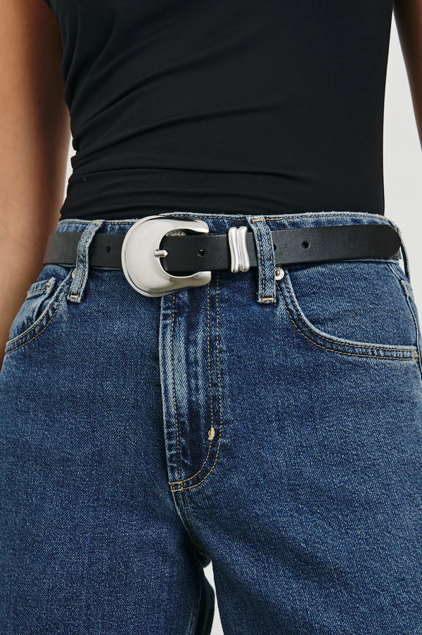 Rails Rodeo belt Black Silver