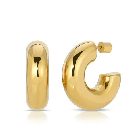 Jurate LA Richie Chunky Gold Hoop Earrings