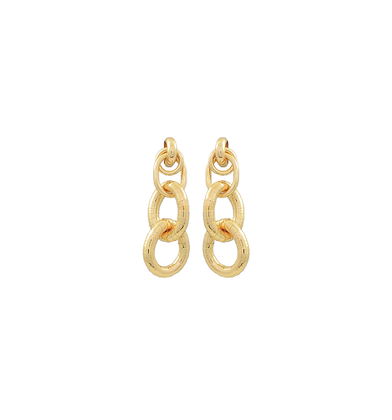 BISHOP BOUTIQUE Omega Chain Link Earrings