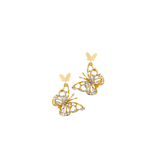 BISHOP BOUTIQUE 2 Textured Butterfly Earrings