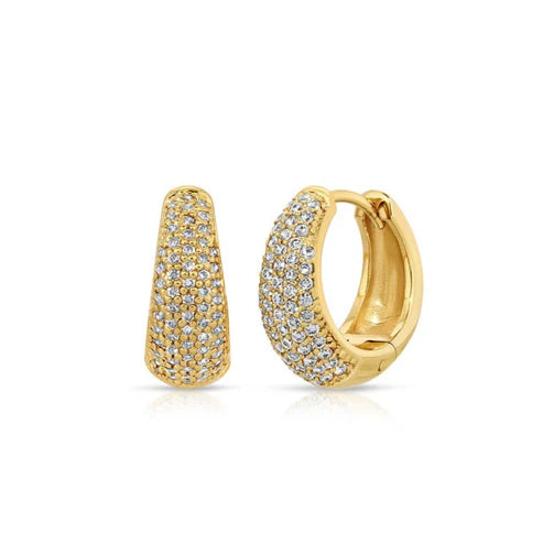 Jurate LA Chantel Pave Hoop Earrings