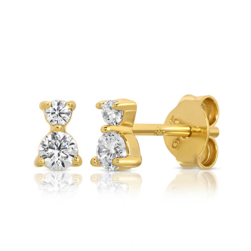 Jurate LA Dawn Simulated Diamond Stud Earrings