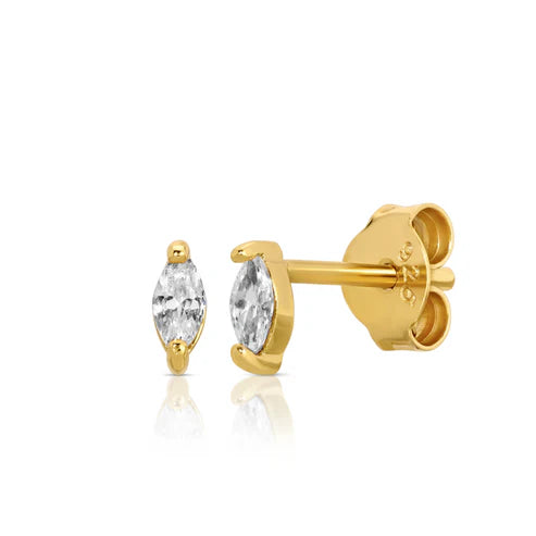 Jurate LA Glamour Marquise Simulated Diamond Stud Earrings