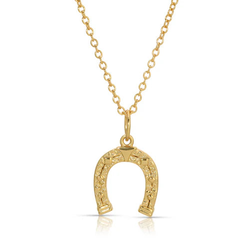 Jurate LA Happy Chance Horseshoe Pendant Necklace