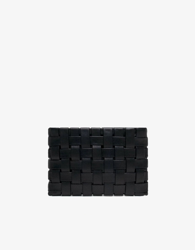 REMI/REID LINDY CLUTCH WOVEN LARGE BLACK
