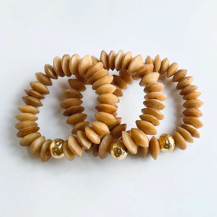 Virtue Heishi Bone Bracelets