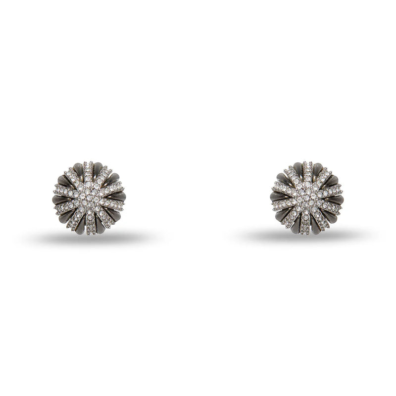 Lele Sadoughi JET DECO STUD EARRINGS