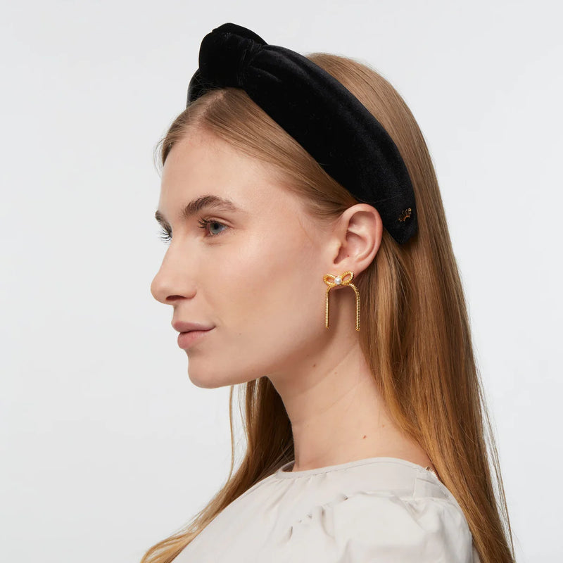 Lele Sadoughi Gold Bow Stud Earring