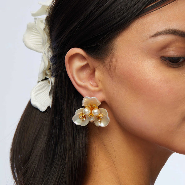 Lele Sadoughi CRYSTAL HONEYBEE DROP EARRINGS