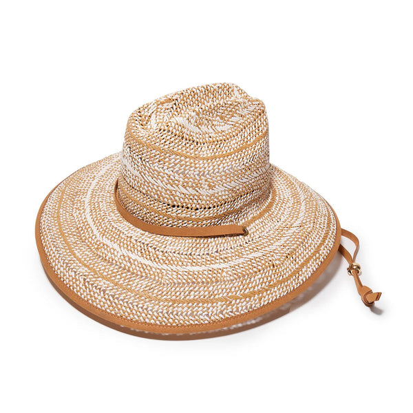 Lele Sadoughi PECAN STRAW WOVEN HAT