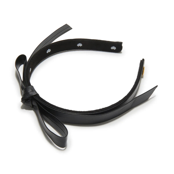 Lele Sadoughi JET BARDOT FAUX LEATHER HEADBAND