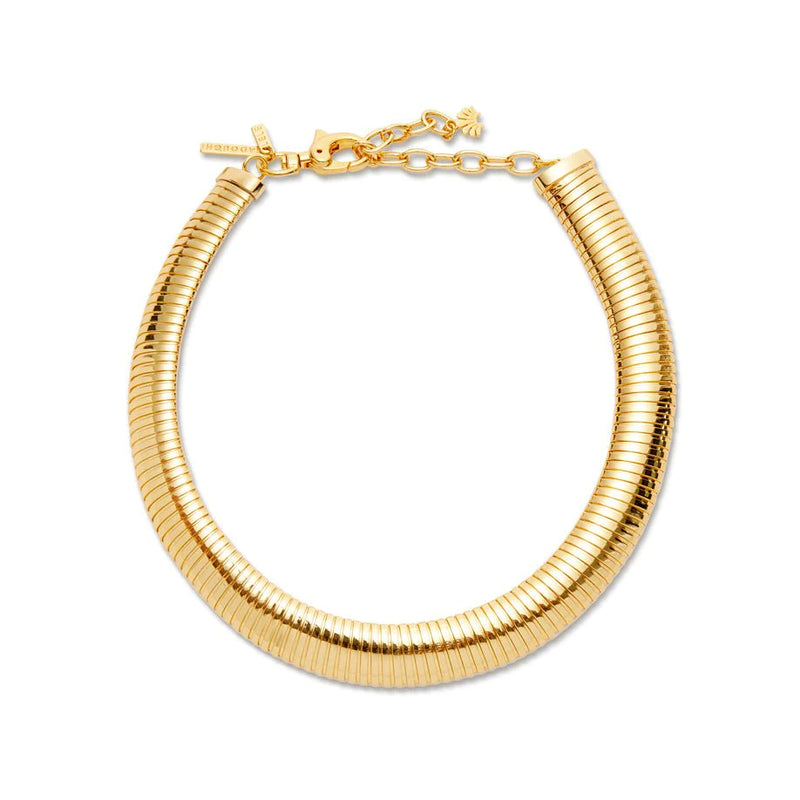 Lele Sadoughi Gold Snake Chain Necklace