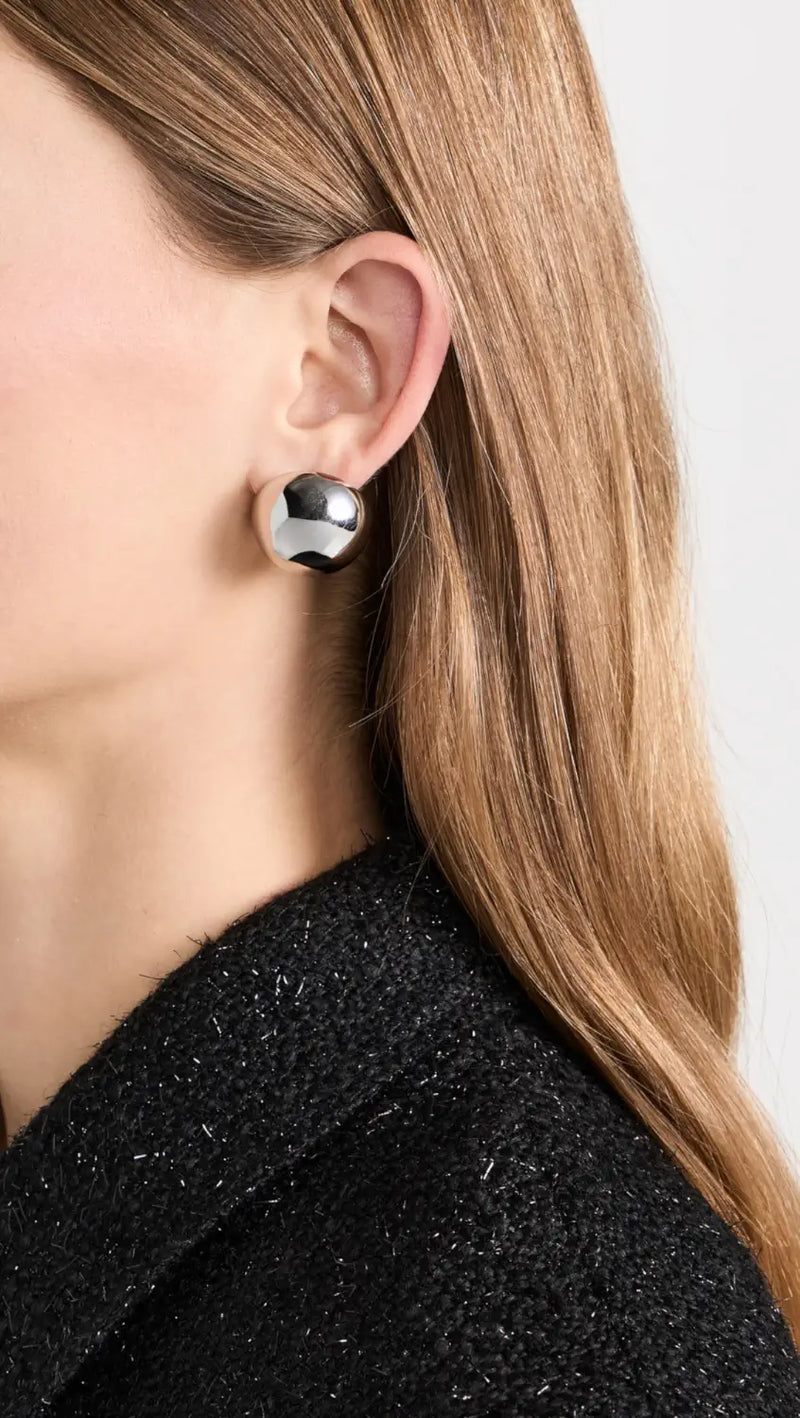 Lele Sadoughi Dome Button Earring