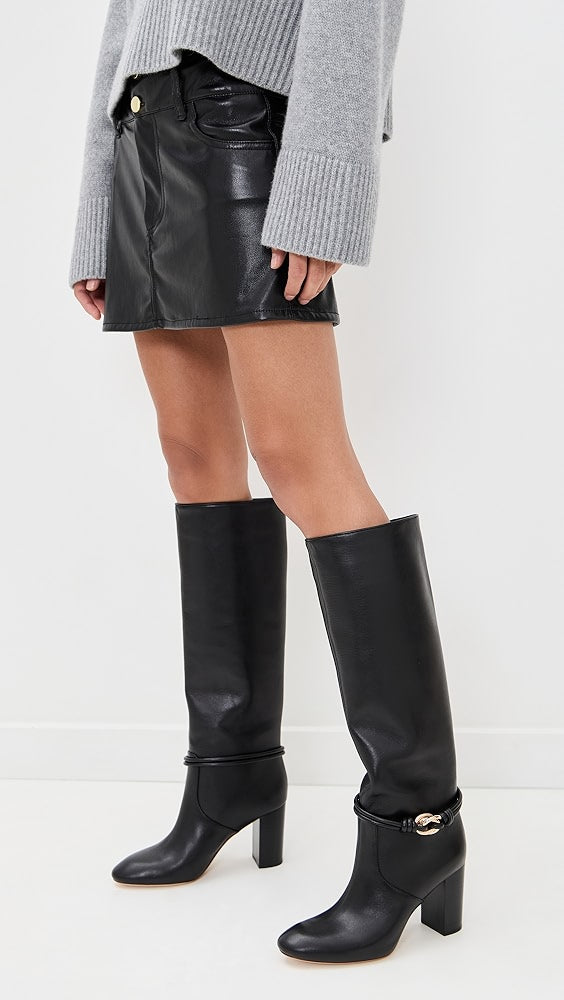 Loeffler Randall Goldy Black with Gold Hardware