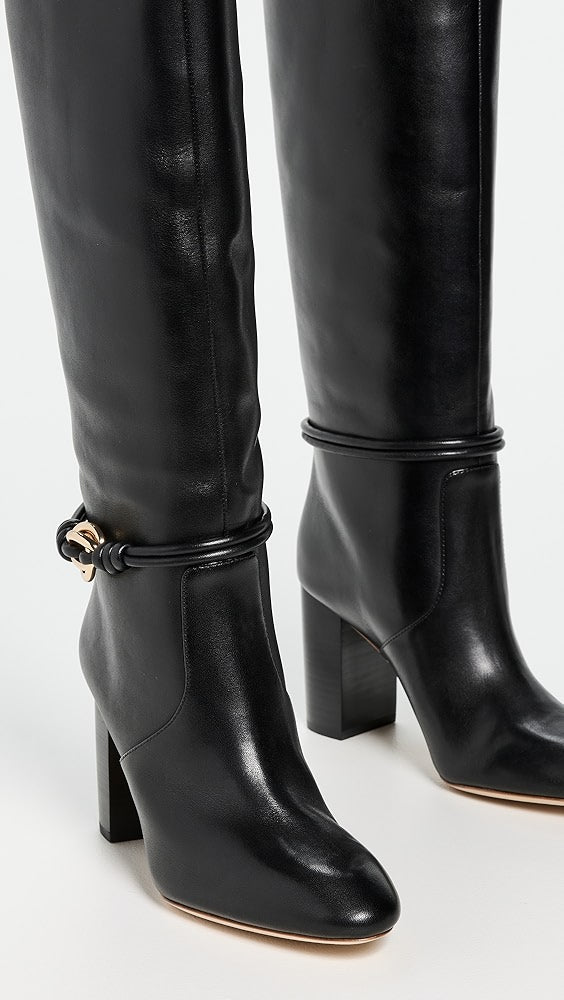 Loeffler Randall Goldy Black with Gold Hardware