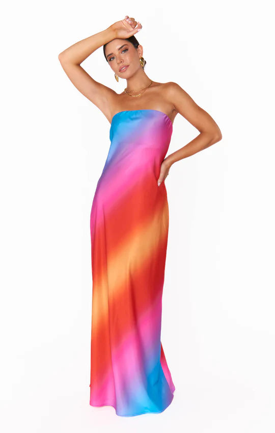 SHOW ME YOUR MUMU Taylor Tube Dress Sunset Ombre