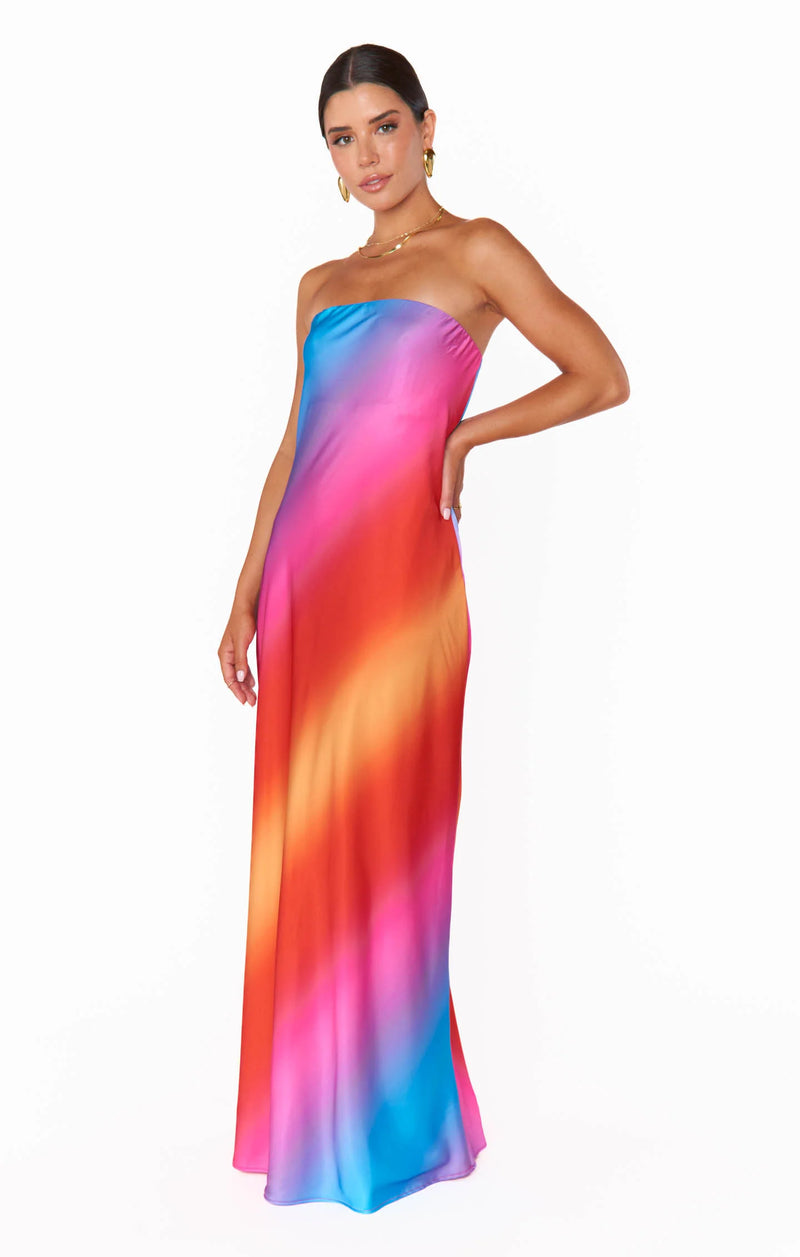 SHOW ME YOUR MUMU Taylor Tube Dress Sunset Ombre