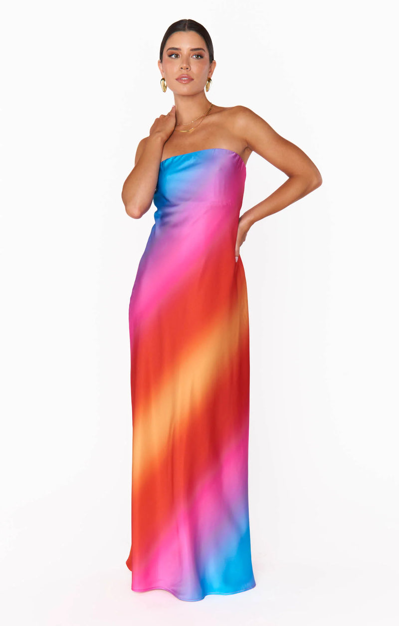 SHOW ME YOUR MUMU Taylor Tube Dress Sunset Ombre