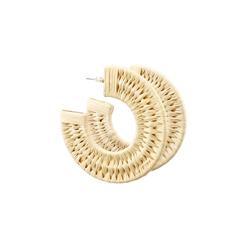 Raffia Wrapped Hoop Natural