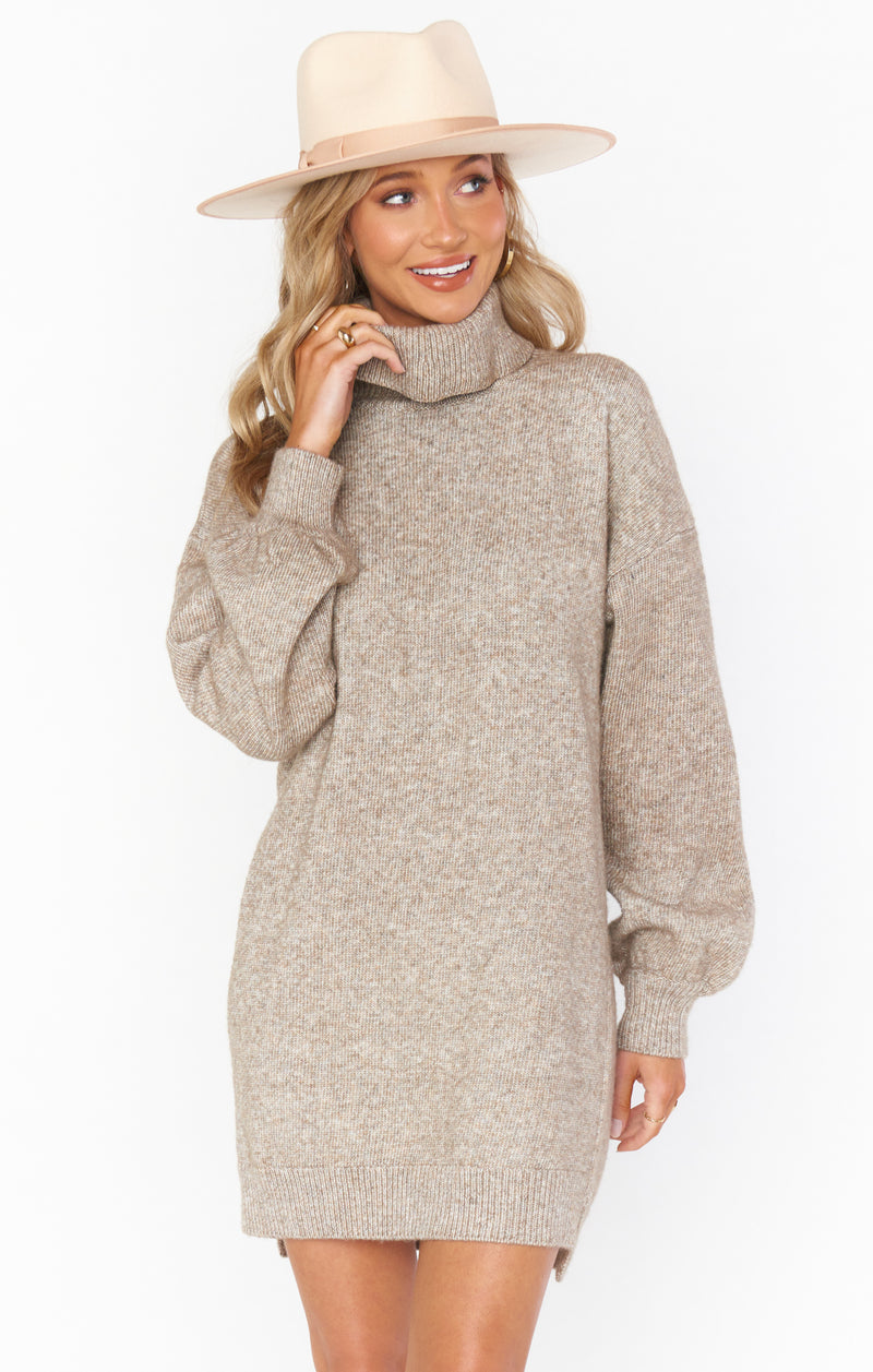 Show Me Your Mumu Chester Sweater Dress in Oatmeal